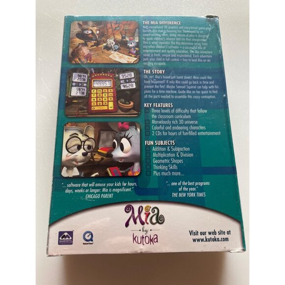 Mias Big Adventure Collection Math Educational CD-ROM Game - Picture 2 of 6